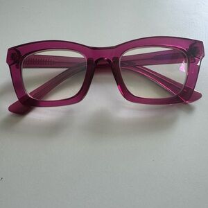 Stylish Pink Square Glasses